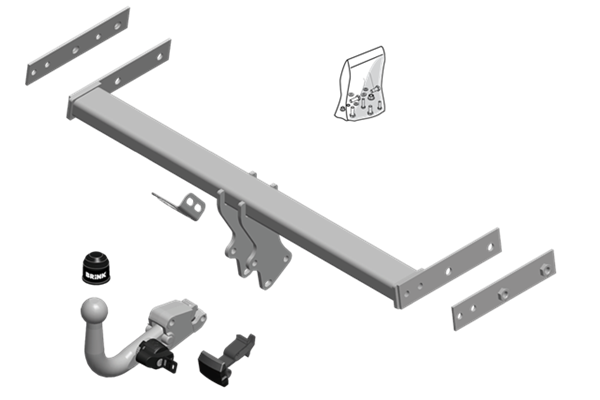 BRINK | Detachable Towbar | Volvo S60 V60 134 155 157 2010–2019 | BR-604600