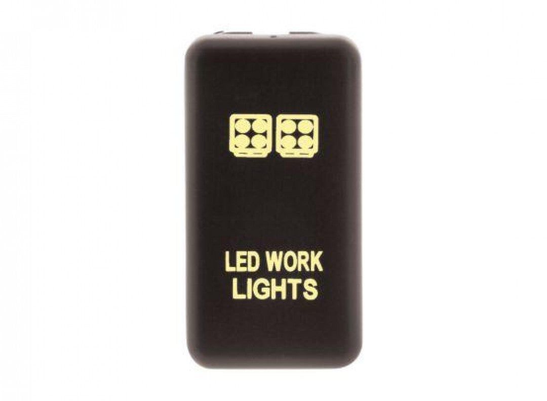 Hulk 4X4 - SWITCH PUSH BUTTON ON / OFF OE RPL 12V WORK LIGHT AMBER