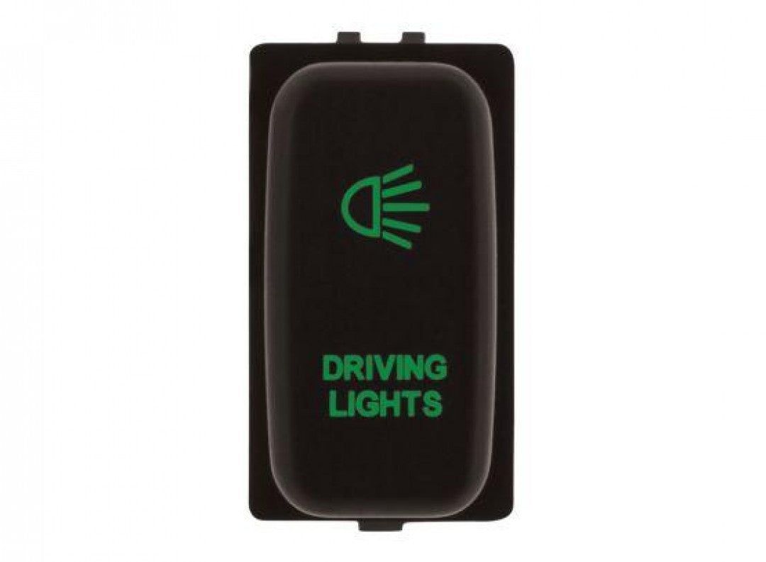 Hulk 4X4 - SWITCH PUSH BUTTON ON / OFF OE RPL 12V DRIVING LIGHT GREEN