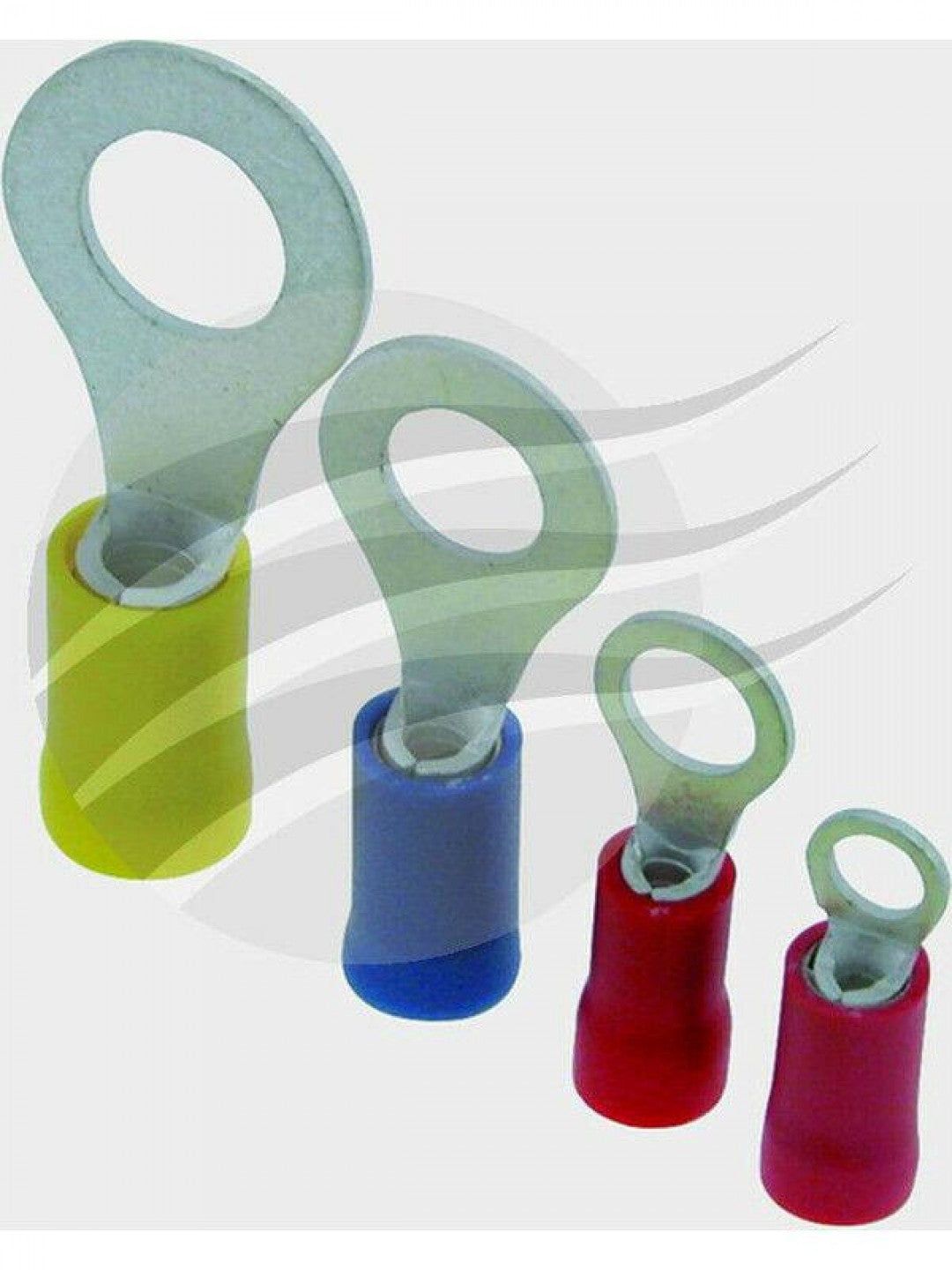 Jaylec - Ring Terminal 4mm Red Pack Of 100