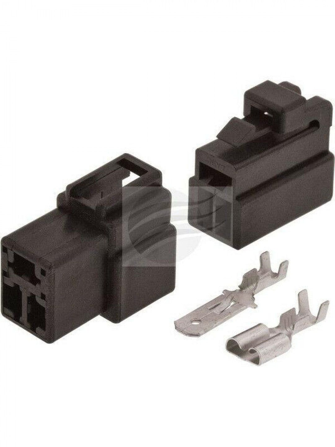 Jaylec - Pack Of 1 Qc Connector Housing Kit 3 Pole Black Male Female