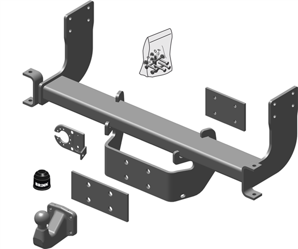 BRINK | Fixed Flange Towbar | Volkswagen Crafter 30-50 2F Series 2006–2016 | BR-511400