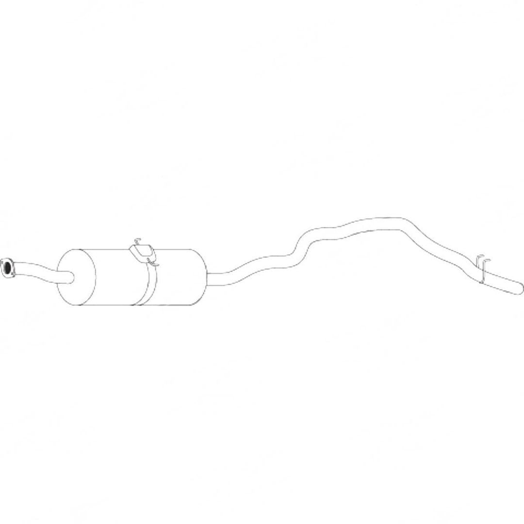 Standard Replacement - Toyota Hiace LH125R (1989 - 2000) Bus (3.0L) Rear Muffler