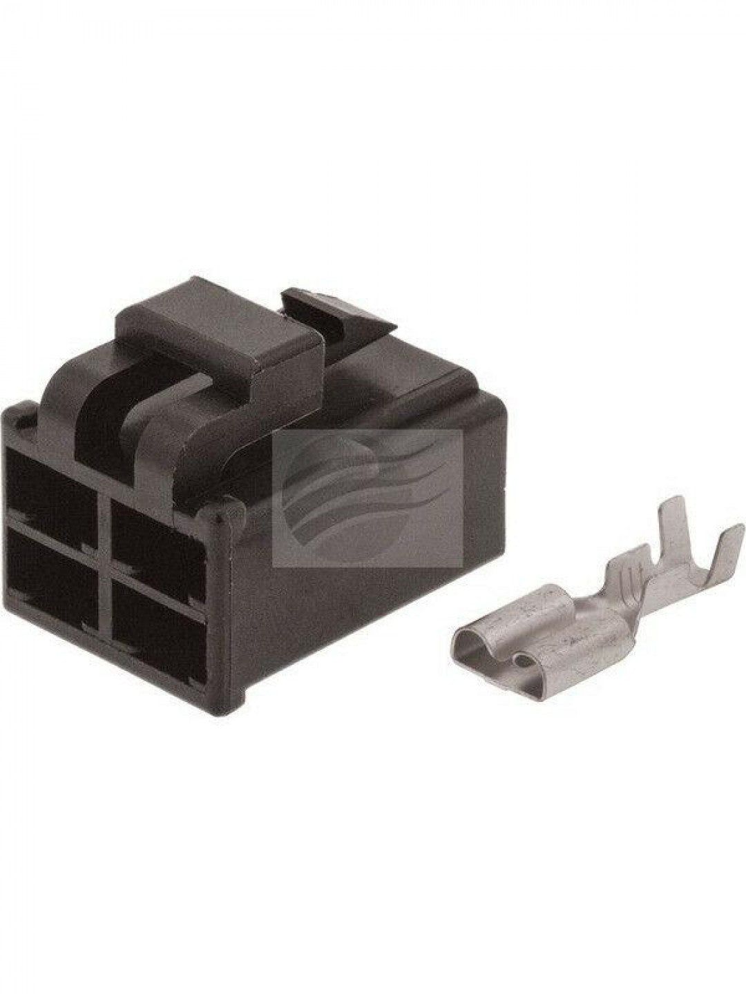 Jaylec - Pack Of 10 Qc Connector Housing Terminals Female 4 Way Black