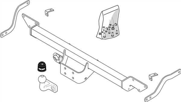 BRINK | Fixed Flange Towbar | Fiat Ducato Peugeot Boxer 250 290 2006–ON | BR-481900