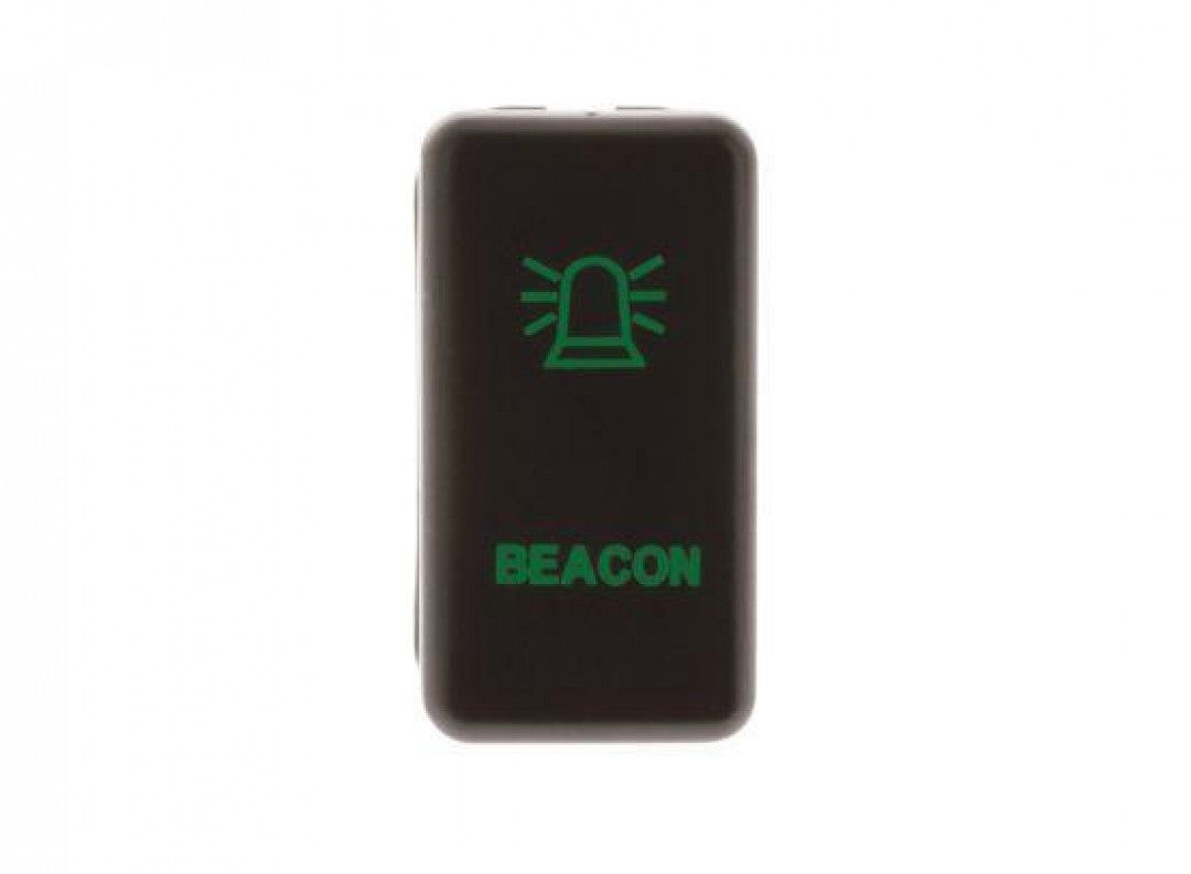 Hulk 4X4 - SWITCH PUSH BUTTON ON / OFF OE RPL 12V BEACON GREEN ILLUM