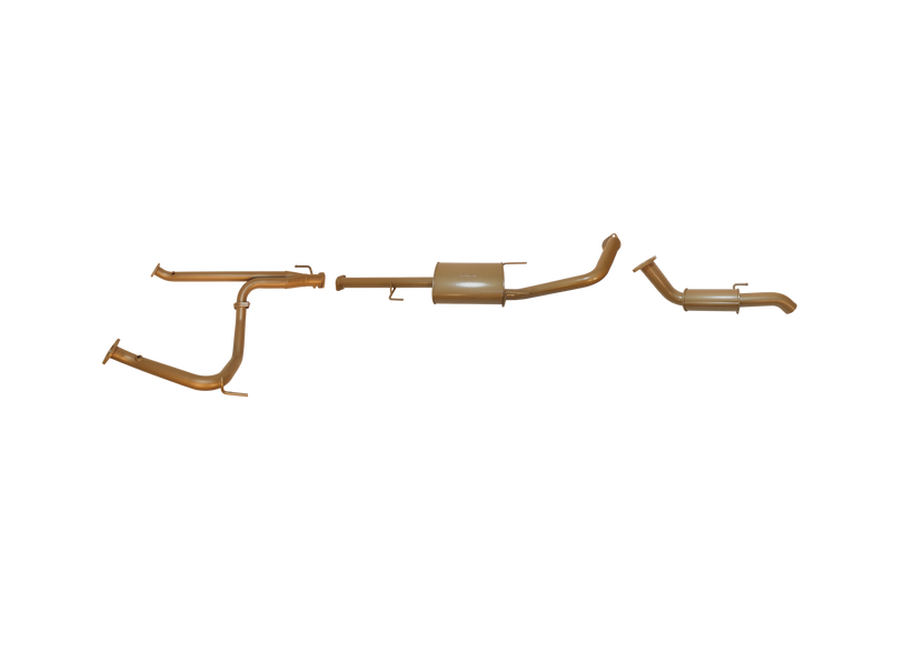 Pacemaker King Brown | Single 2.5" Cat Delete Exhaust Kit | Toyota Prado 120 4.0L V6 2002–2009 | KB12214-XYMR