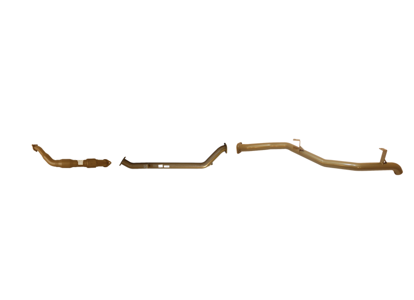 Pacemaker King Brown | Single 3" Turbo Back Straight Pipe with Cat | Toyota LandCruiser 79 Dual Cab 2012–08/2016 | KB12009-XCXX