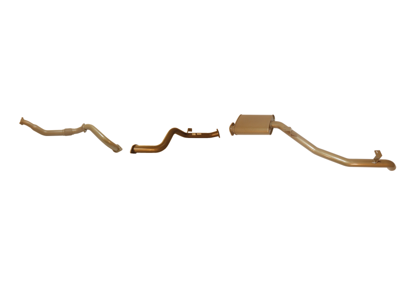 Pacemaker King Brown | Single 3" Turbo Back Exhaust with Rear Muffler | Toyota LandCruiser 79 Series 4.5L V8 2007–08/2016 | KB12008-XXXM