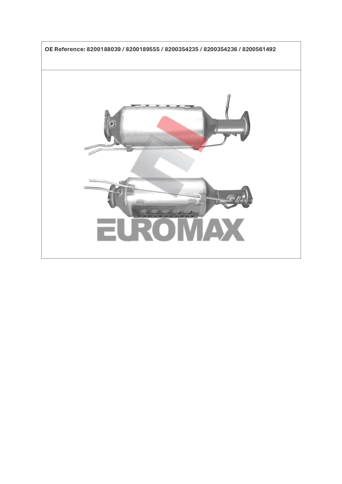 DPF Kit for Ford Mondeo MA 2.0L Euro 4 2.0L – Euromax Diesel Particulate Filter
