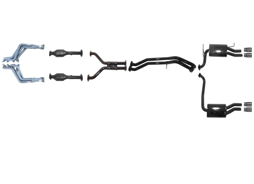 Pacemaker Performance Exhaust System with Tuned Headers for Ford Falcon FG FG-X FPV GT XR8 5.0L Supercharged Coyote 2008–2016 - PP4170-05 (No Center Muffler Variant)