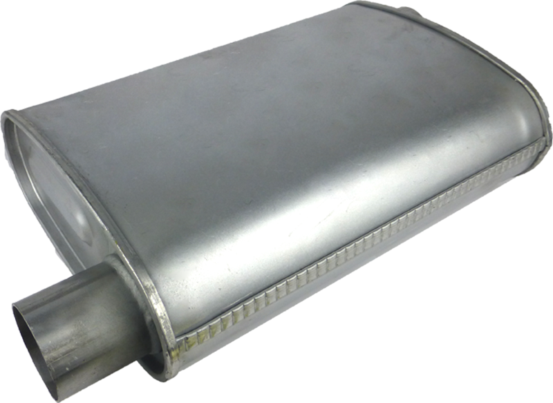 Redback - 3" Universal Muffler Offset/Offset 350x225x125mm Oval Turbo Flow Mild Steel