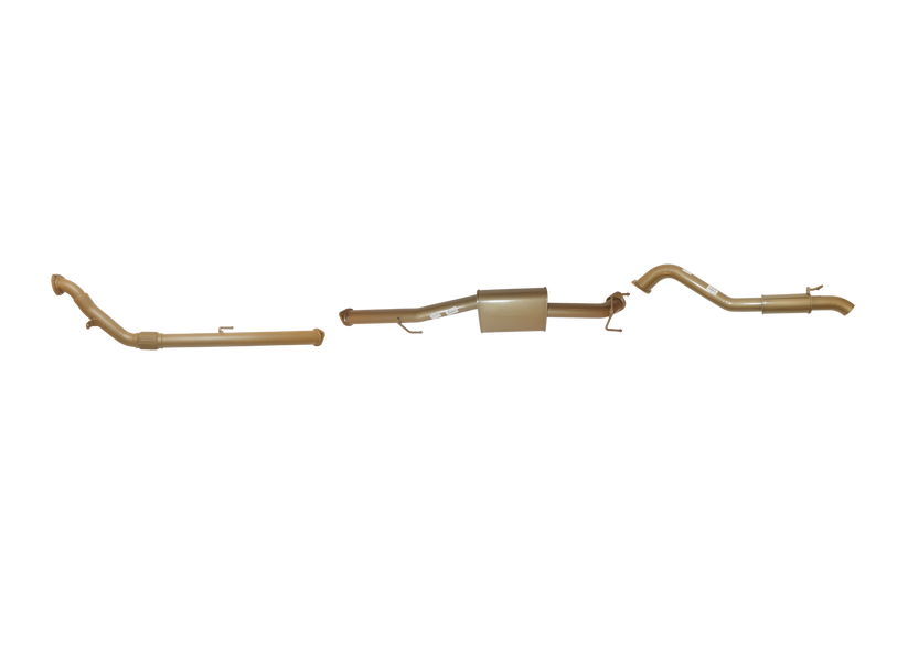 Pacemaker King Brown | Single 3" Turbo Back Exhaust with Centre & Rear Mufflers | Toyota Hilux 150 | KB12110-XXMR