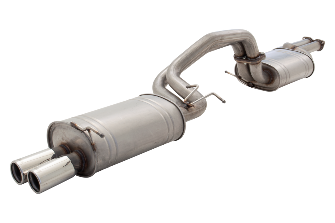 XForce | Twin 2.5" Cat Back Exhaust System | Ford Falcon BA BF XR6 Turbo Sedan 2002–2008 | E4-F6-03-CBS