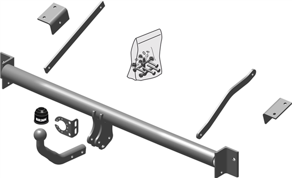 BRINK | Fixed European Towbar | Citroen Berlingo Peugeot Partner 2008–2018 | BR-505400