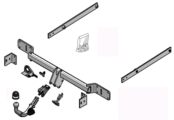 BRINK | Detachable European Towbar | Mercedes-Benz C-Class W204 S204 C204 2007–2016 | BR-493500
