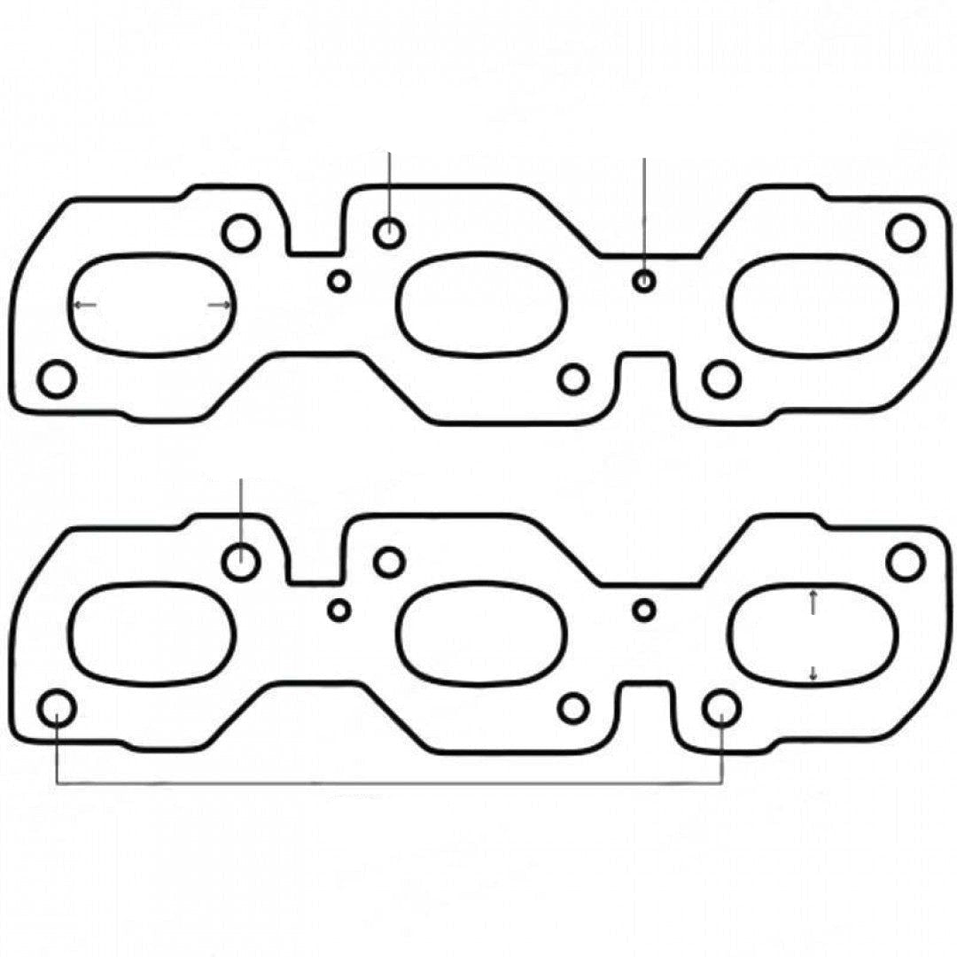 Ford Escape & Mazda Tribute V6 - Exhaust Manifold Gasket Pair