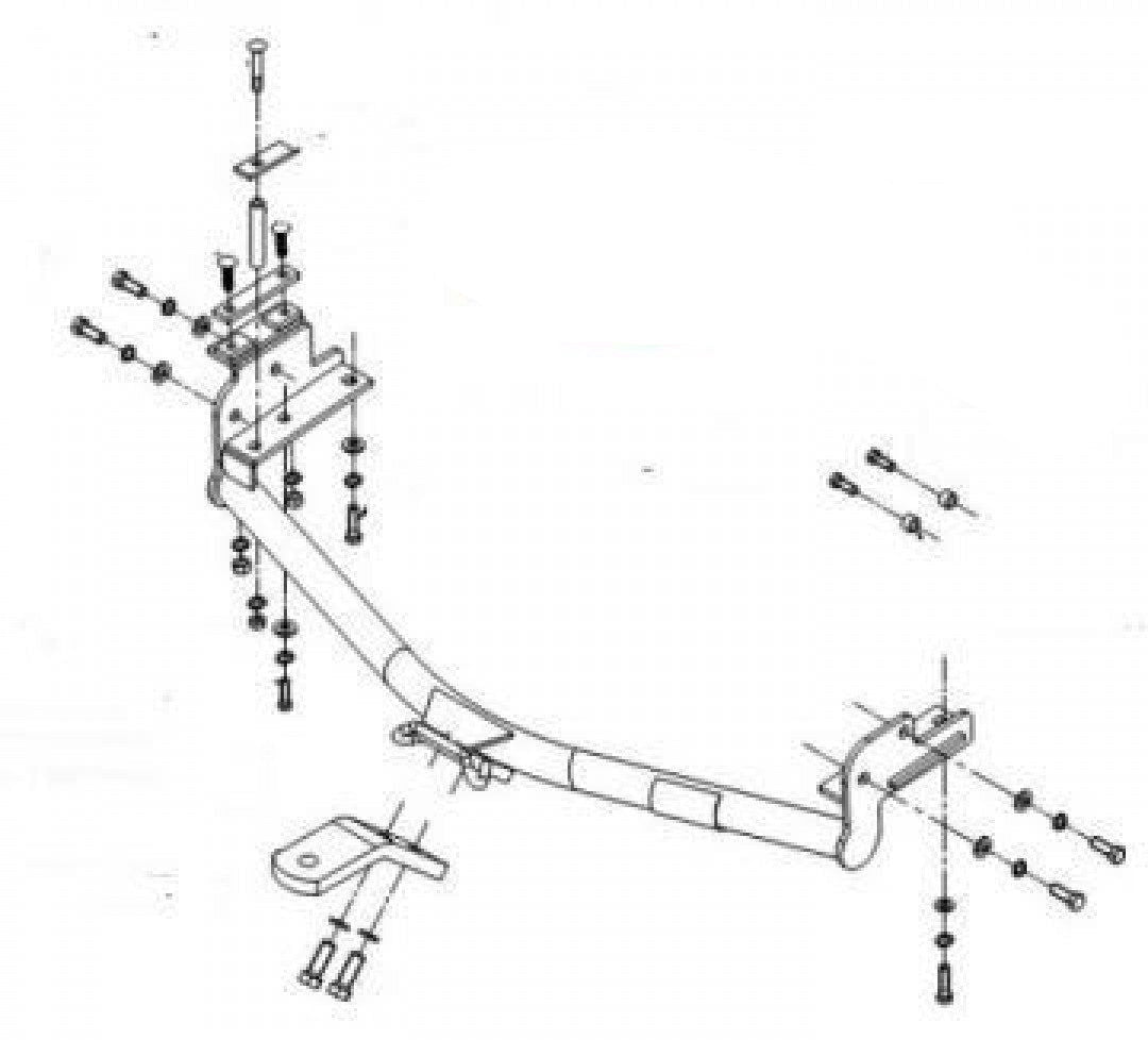 Trailboss - Towbar Suited For Toyota Hiace Bus Commuter (1989 - 2005)