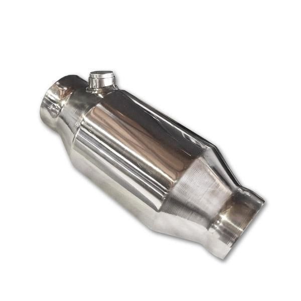 UNIVERSAL CATALYTIC CONVERTER - 2 1/2" ROUND HIGH FLOW 100CPSI