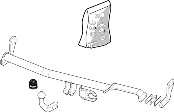 BRINK | Fixed European Towbar | Citroen C2 JM Hatchback 2003–2008 | BR-374300