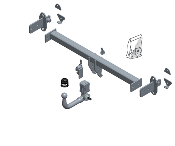 BRINK | Detachable Towbar | Mercedes-Benz GLC-Class X253 C253 2015–ON | BR-609200