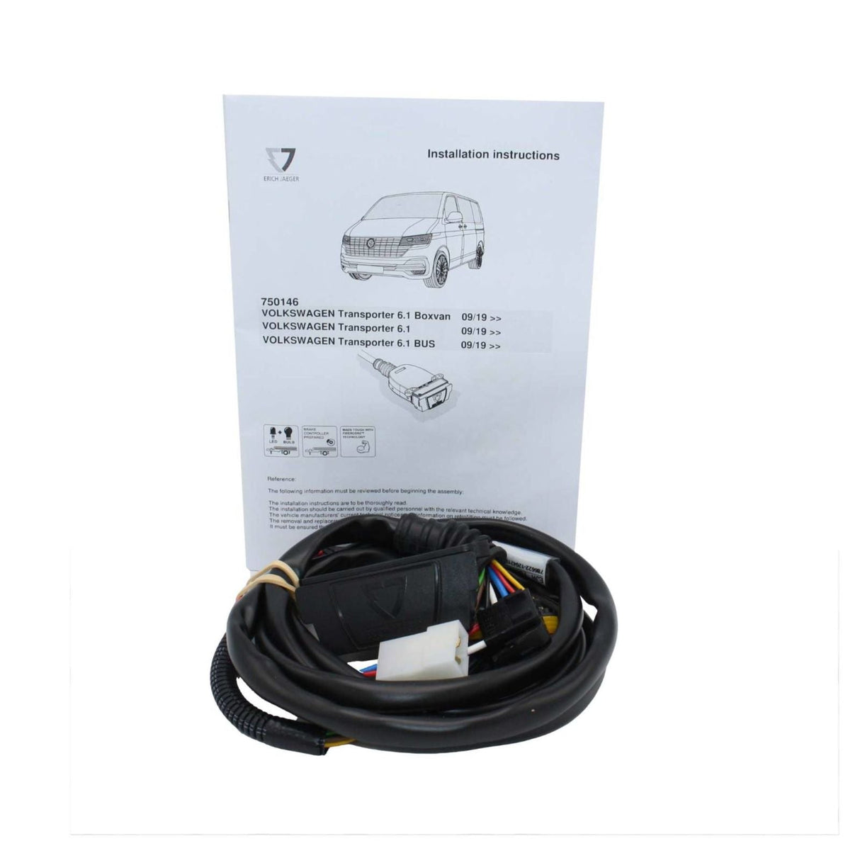 TAG | Rear Step, Heavy Duty Towbar & Direct Fit Wiring Kit | Volkswagen Transporter T6 2019–on | T7P738-K111