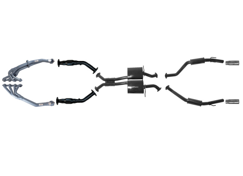 Pacemaker 2.5" Dual Exhaust System with Tri-Y Headers for Holden VZ Monaro CV8 CV8-Z 5.7L V8 2004–2006 - PP5367-09