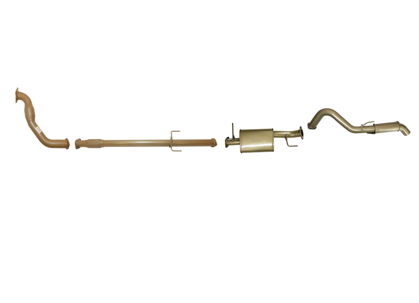 Pacemaker King Brown | Single 3" Turbo Back Exhaust with Cat & Muffler | Mitsubishi Triton ML 3.2L TD 2006-2009 | KB9100-XCMR