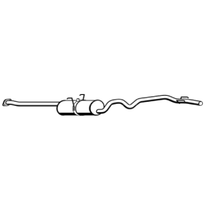 Standard Replacement - Toyota Hiace RZH125 2.4LT 2WD SLWB BUS Muffler (8/89-8/98) (BM4435) (Berklee)