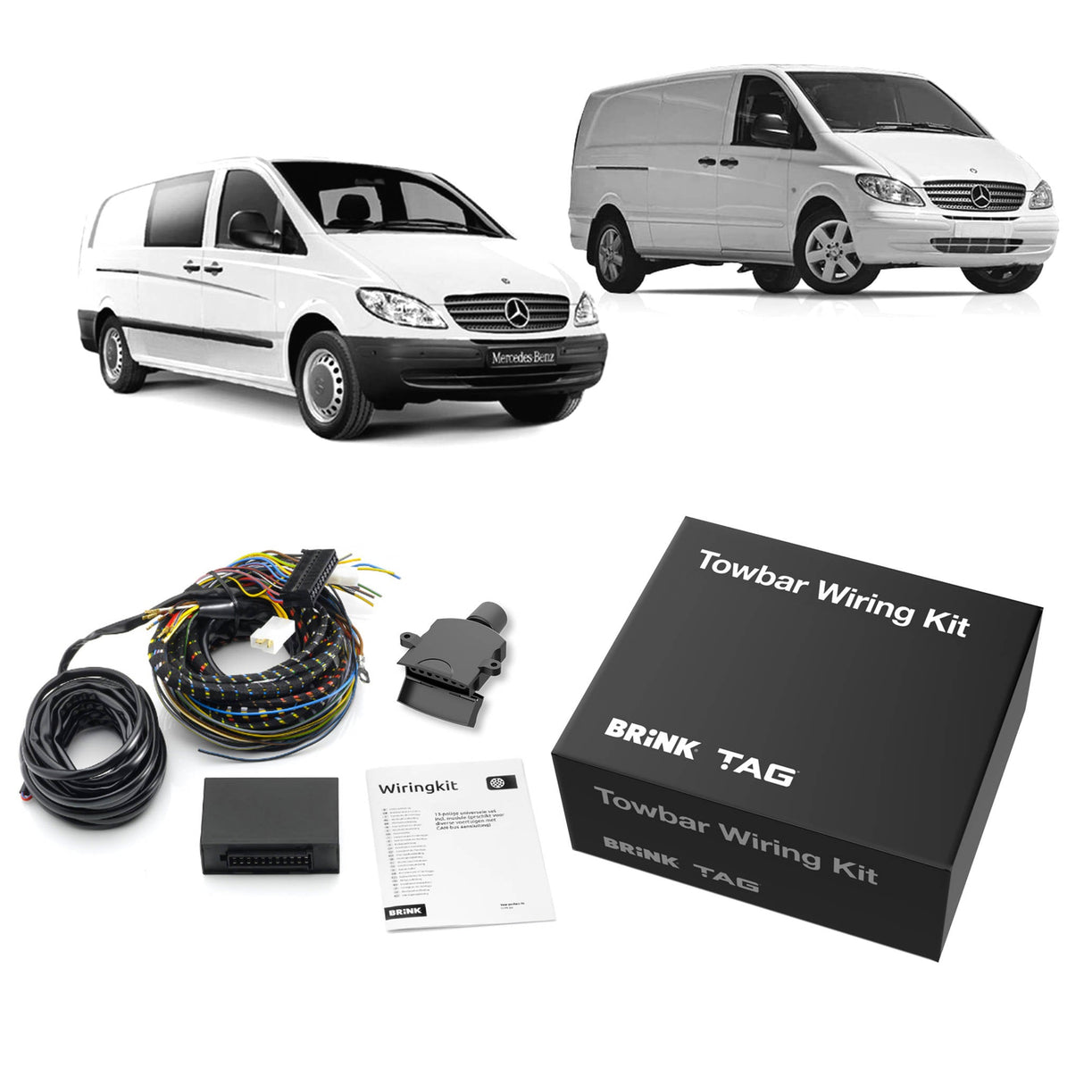 BRINK | Direct Fit Wiring Harness | Mercedes-Benz Viano Vito Mixto 639 447 2004–2015 | BR-727455