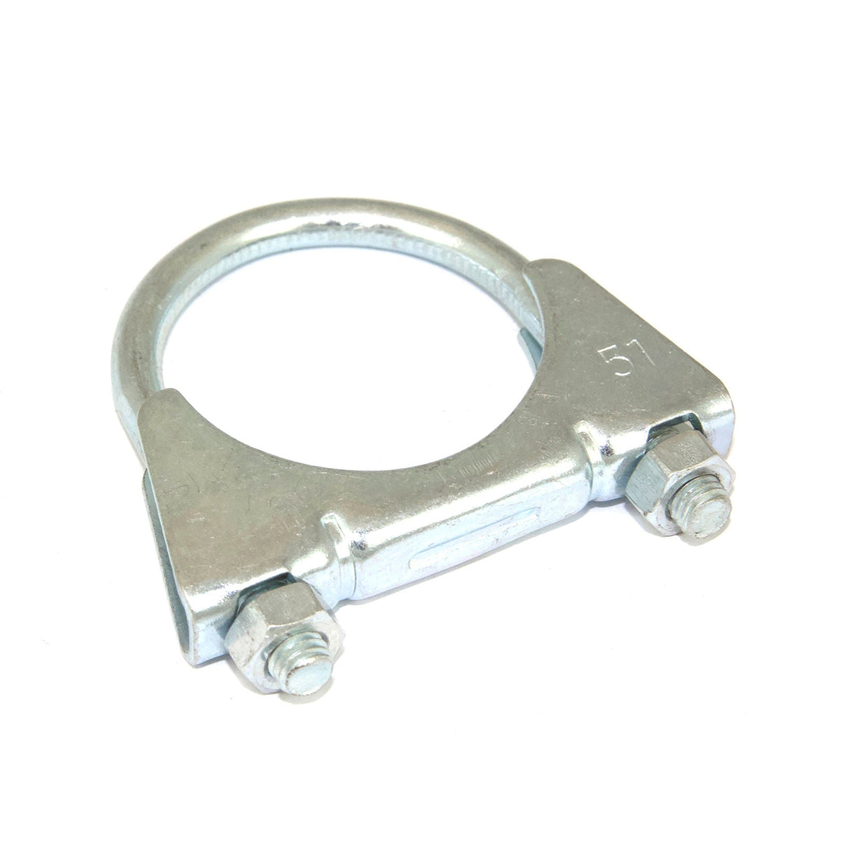 Redback - U-Bolt Clamp Inside diameter 51mm (2" Inch), Zinc Plated, Packed Bag