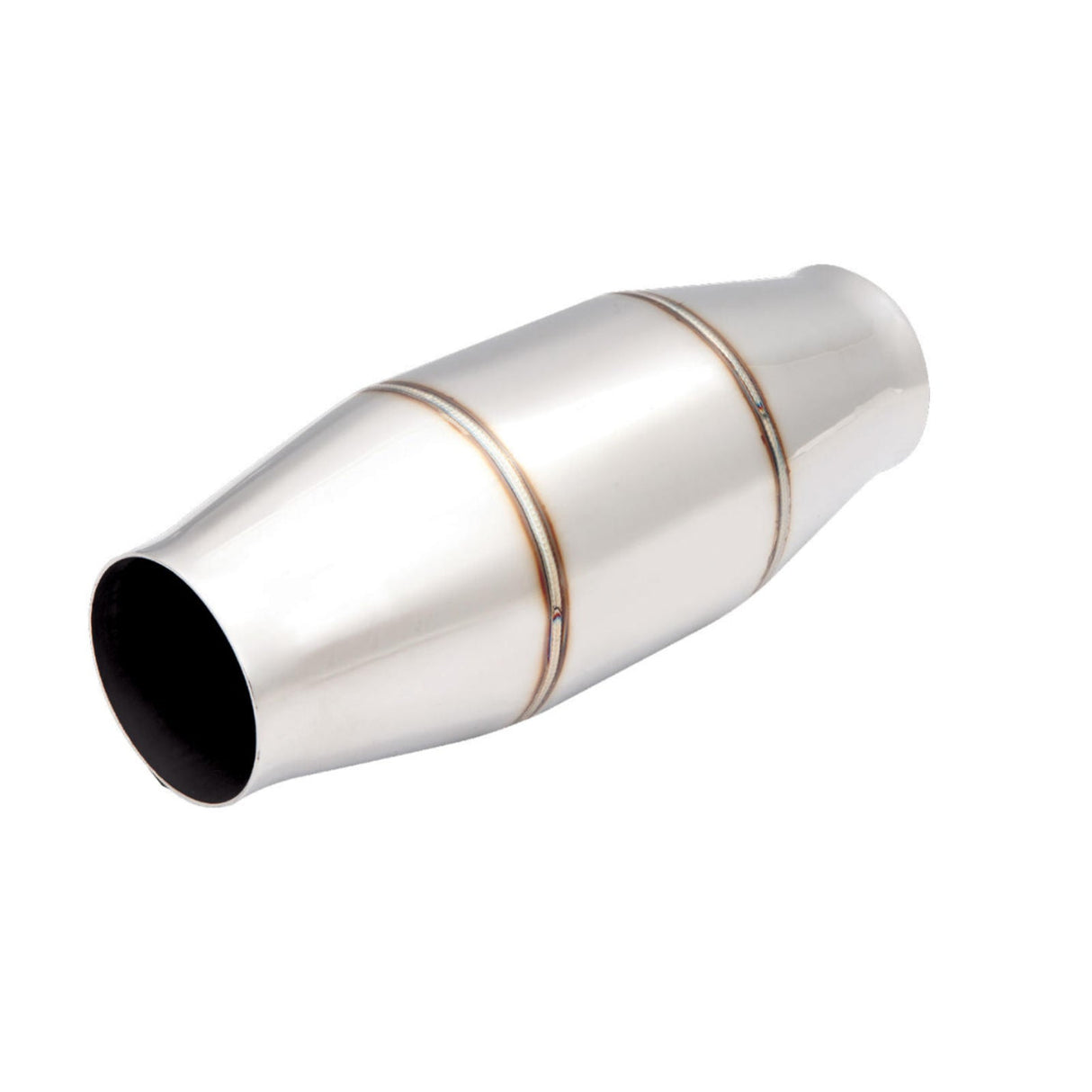 XForce | 100 Cell Round Metallic High-Flow Catalytic Converter | 3" Inlet/Outlet | CAT11-300(100)