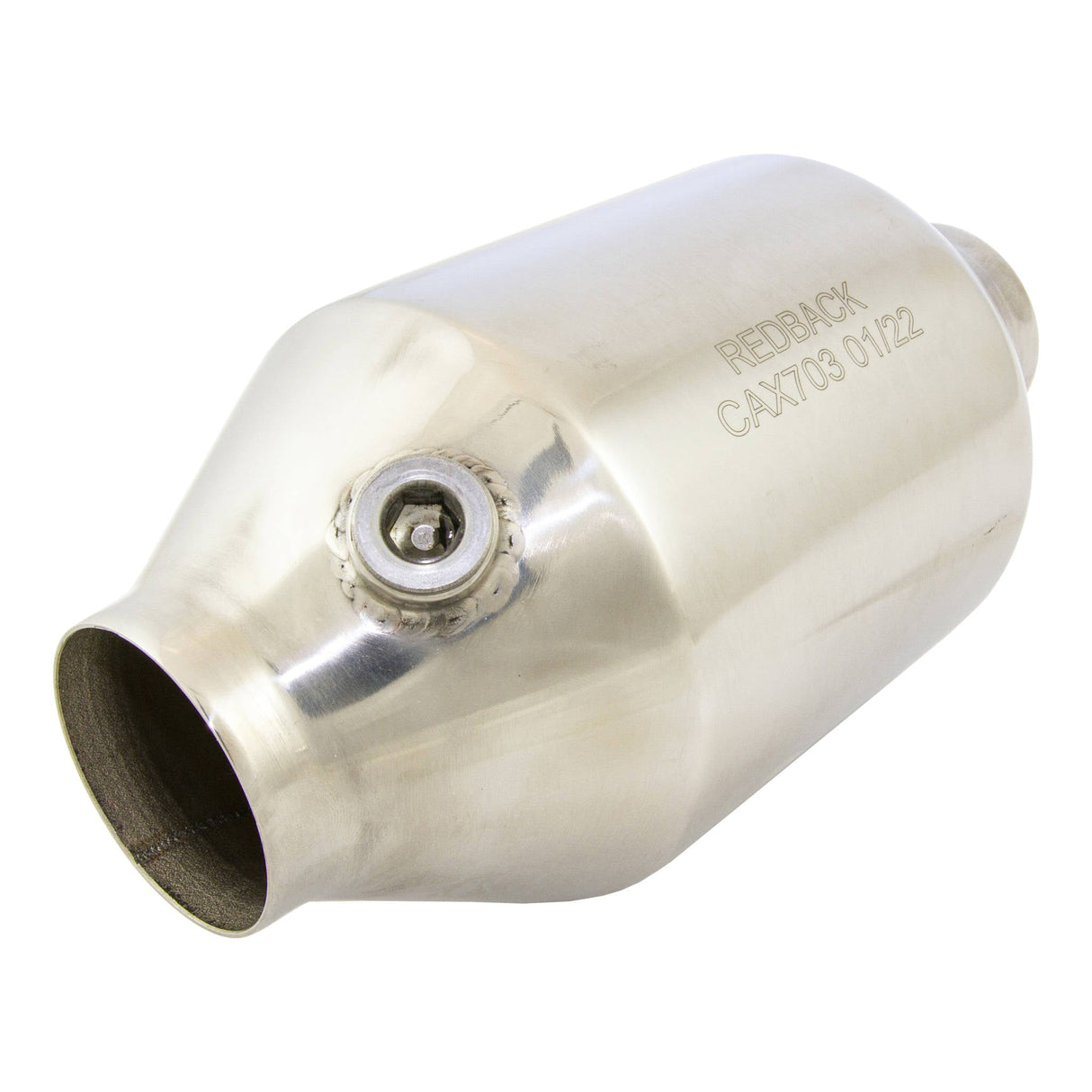 Redback - Universal Muffler Centre/Centre Enviro Petrol Cat Up to 6.2L Round Aluminised Steel