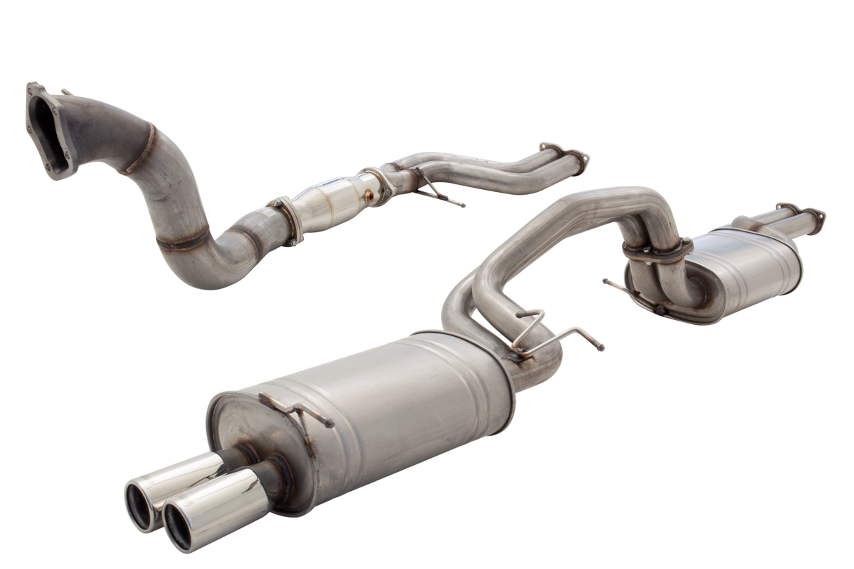 XForce | 4" Dump & Twin 2.5" Turbo Back Exhaust | Ford Falcon BA BF XR6 Turbo 2002–2008 | E4-F6-03-B-TBS