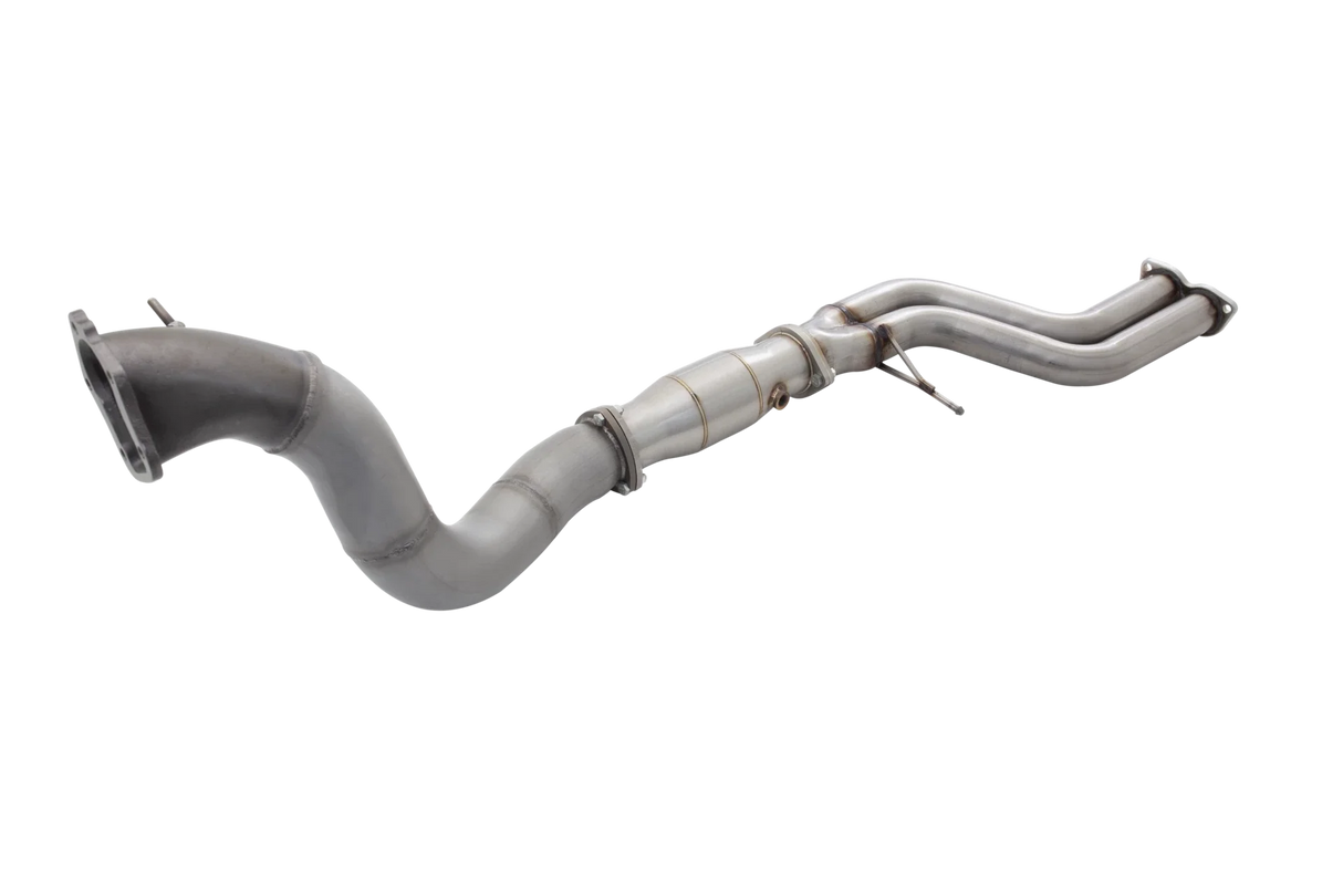 XForce | 4" Cast Dump Pipe & 3.5" High Flow Cat Kit | Ford Falcon BA BF XR6 Turbo 2002–2008 | E4-F6-DC
