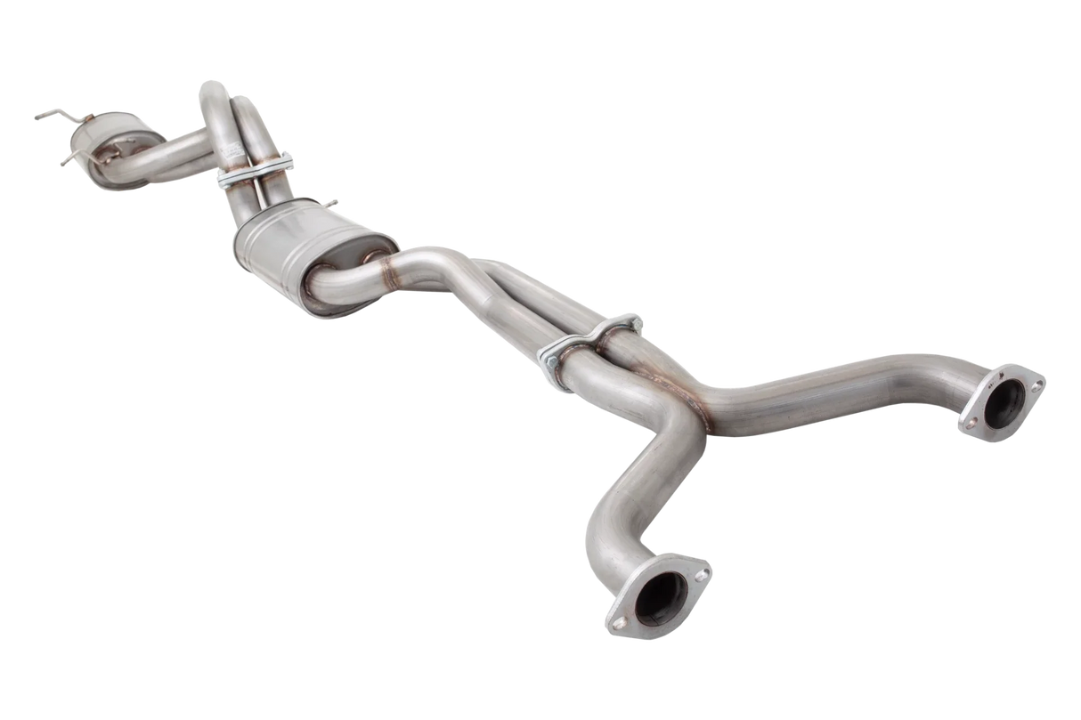 XForce | Twin 2.5" Louder Cat Back Exhaust | Ford Falcon BA BF V8 Sedan 2002–2008 | E4-F8-01-CBS