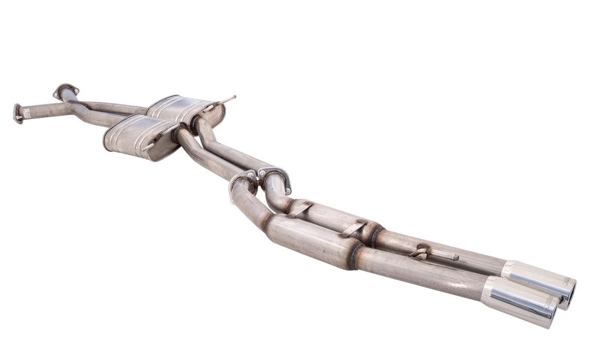 XForce | Twin 3" Cat Back Exhaust with Hot Dog Rear | Holden Commodore VT-VZ V8 1997–2007 | E4-HV082-CBS