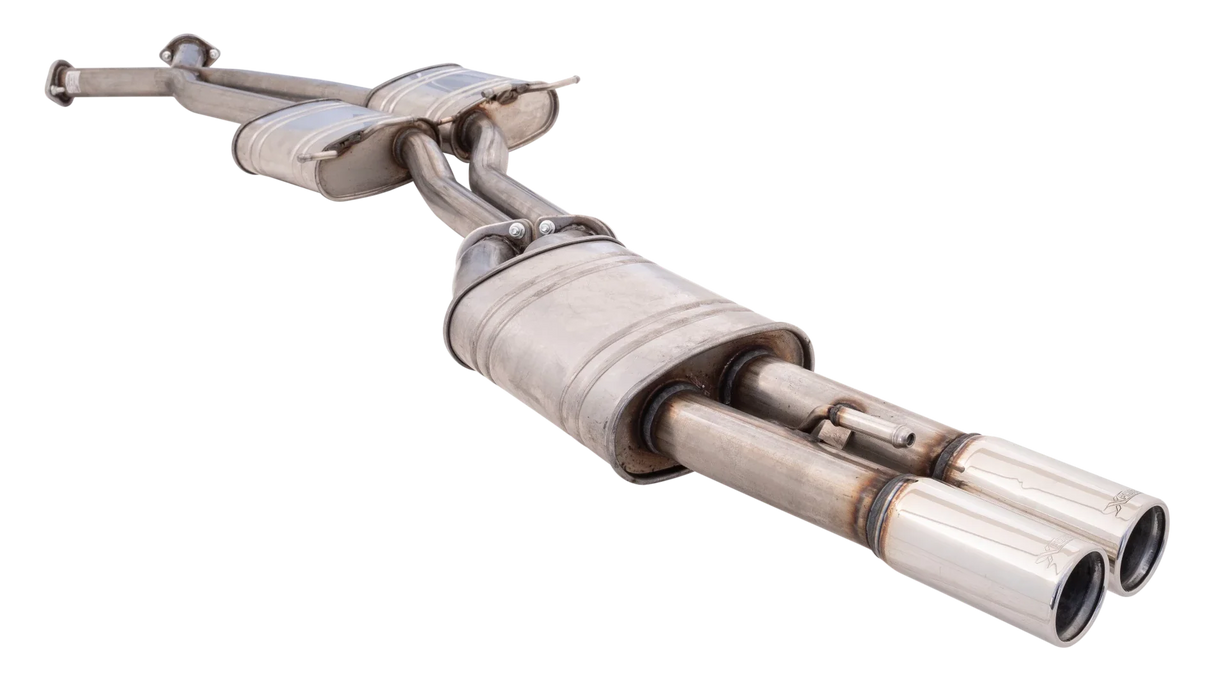 XForce | Twin 2.25" Cat Back Exhaust Twin 3" Tips | Holden Statesman WH WK WL V6 V8 1999–2006 | E4-HV32-CBS