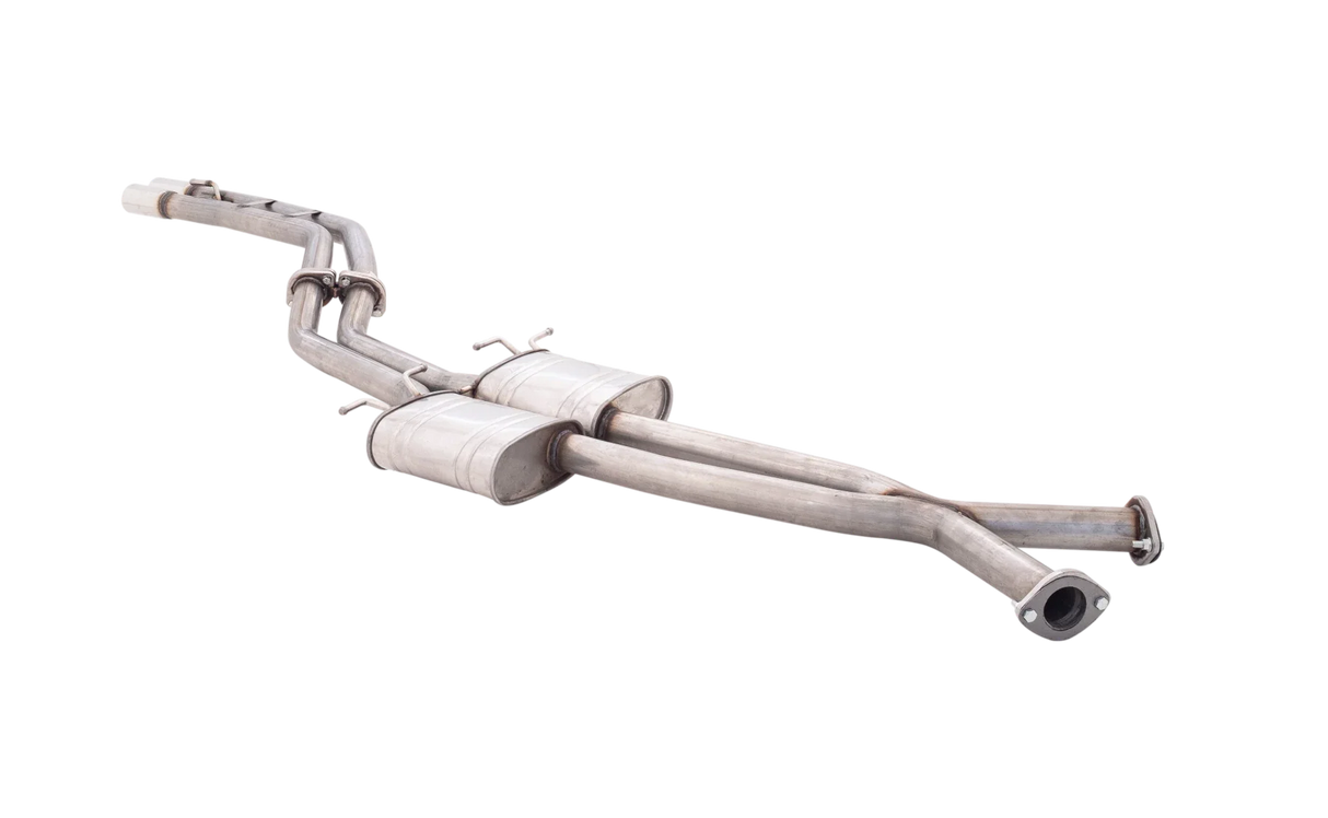 XForce | Dual 2.5" Catback Exhaust Muffler Delete | Holden Commodore VT VX VY VZ 1997–2007 | E4-HV20-3-CBS