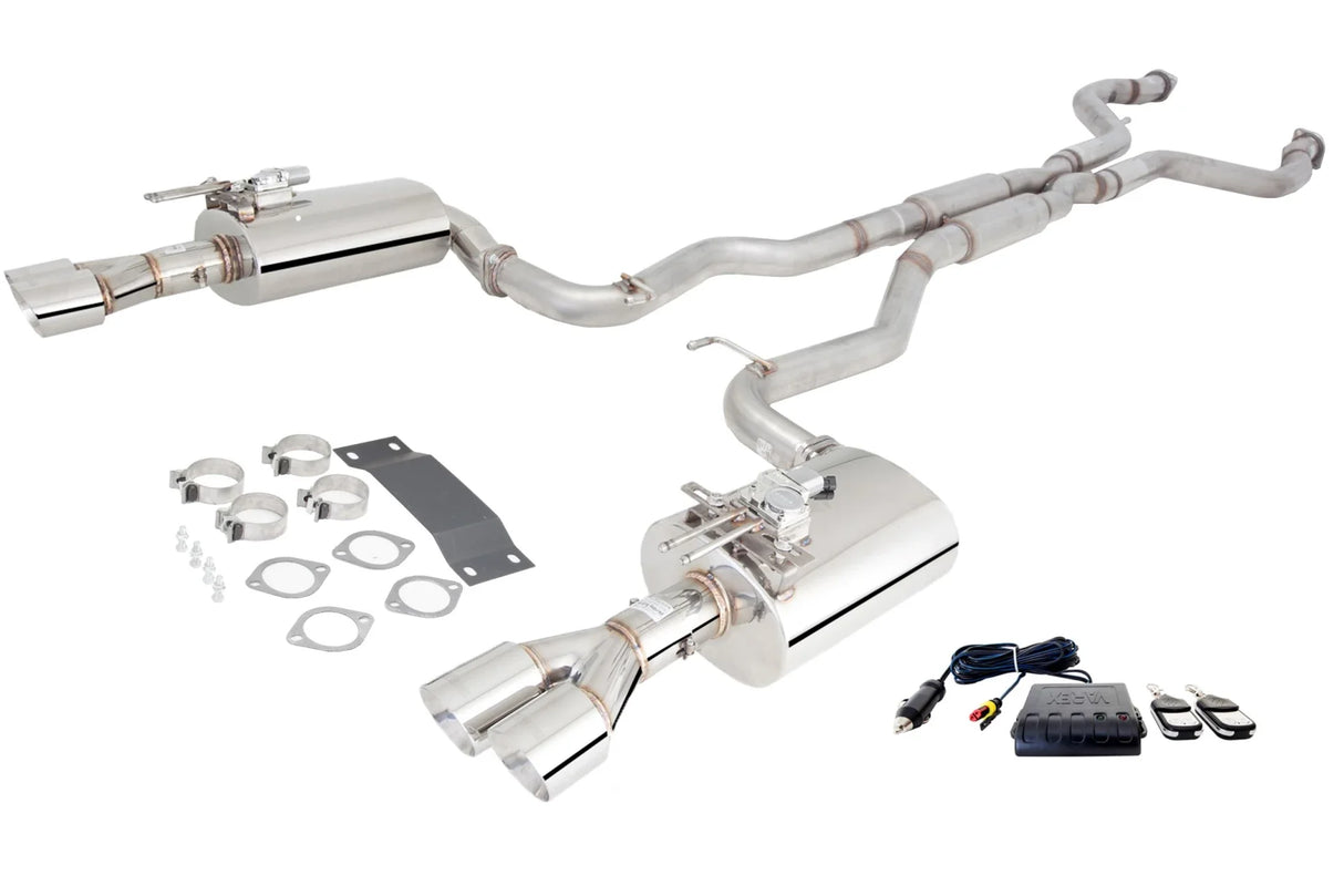 Xforce | Twin 3" Stainless Varex Valved Cat Back | Holden VE VF Commodore V8 Ute 2006–2017 | E4-VF73UTE-VMKCBS
