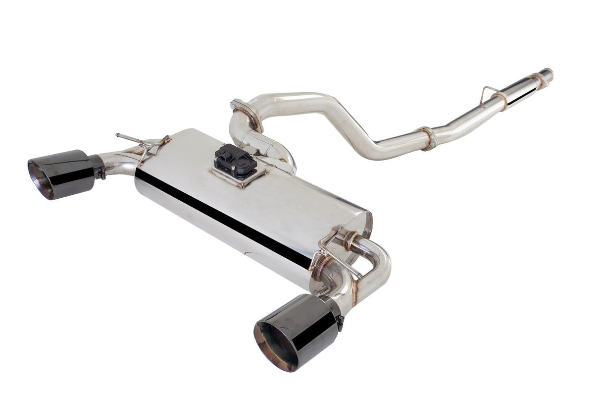 XForce | 3" Varex Valved Cat Back Exhaust 5" Tips | Ford Focus RS LZ Hatch 2016–2019 | ESFRS16VKCS