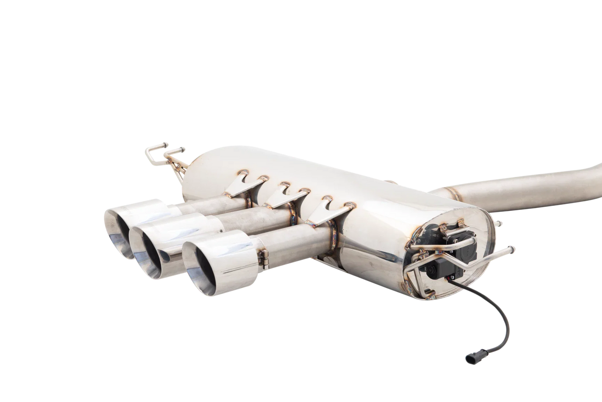 XForce | 3" Varex Valved Cat Back Exhaust | Honda Civic Type R FK8 2017 - 2019 | Triple 4" Tips | ESHCR17VKCS