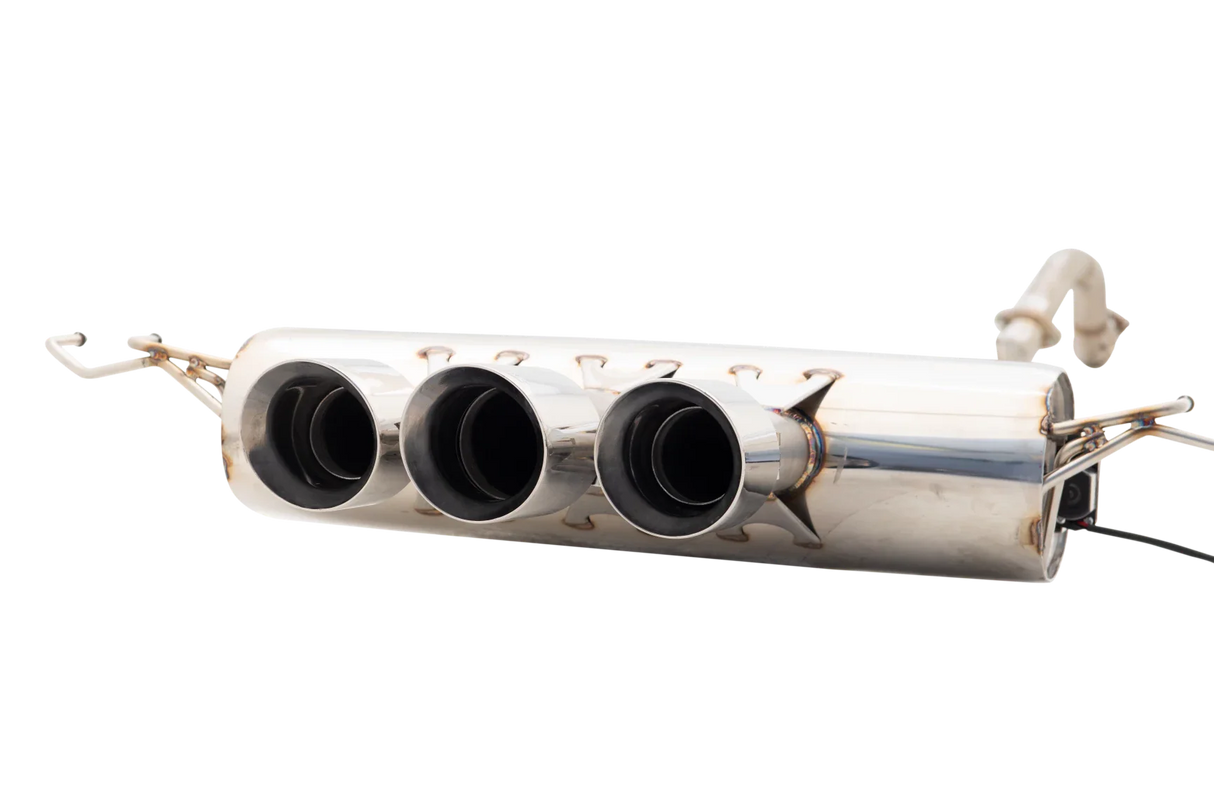 XForce | 3" Varex Valved Cat Back Exhaust | Honda Civic Type R FK8 2017 - 2019 | Triple 4" Tips | ESHCR17VKCS