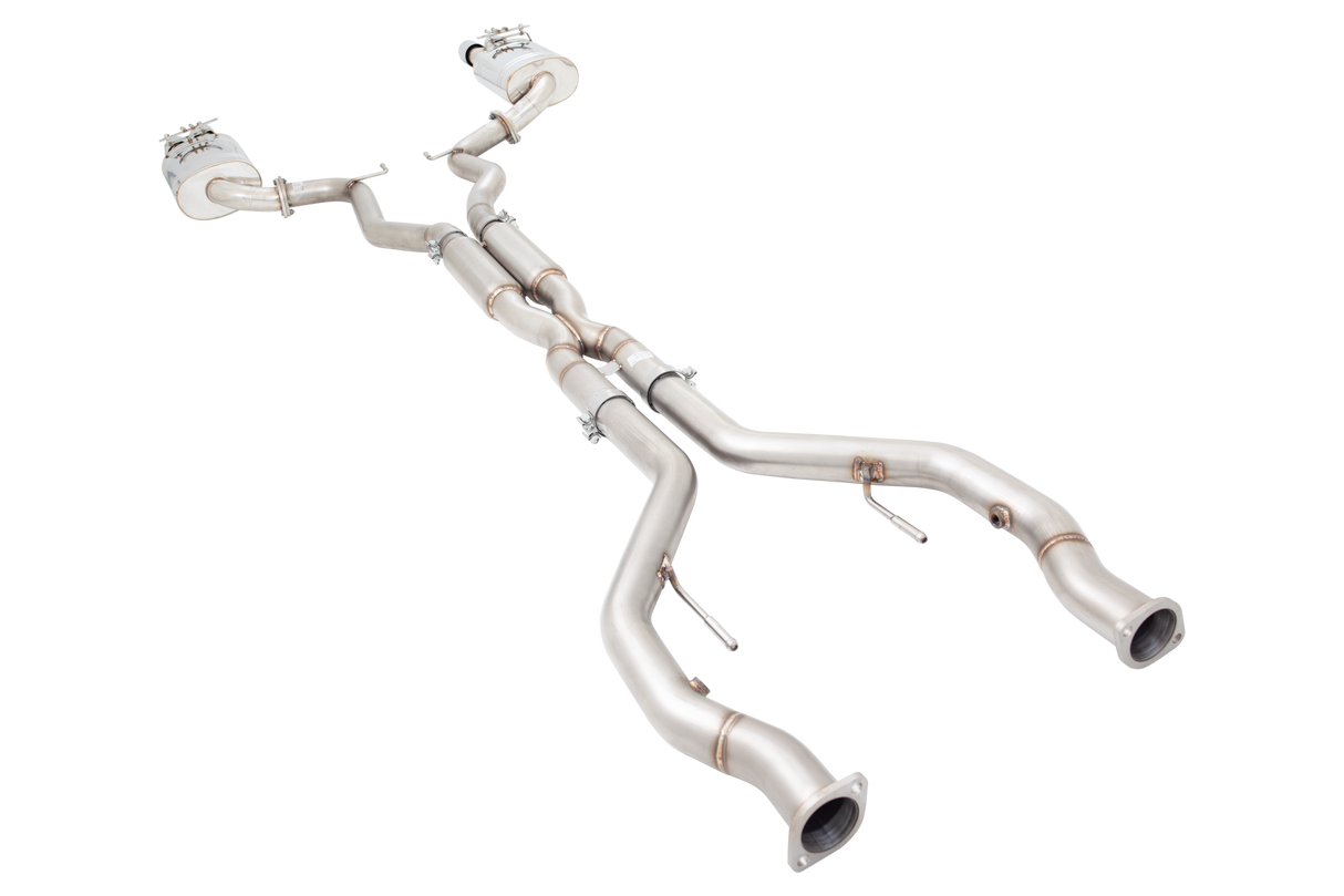 XForce | Twin 3" Cat Back Exhaust | Holden Commodore VE VF V8 Sedan Wagon 2006–2017 | ES-VF73SED-CBS
