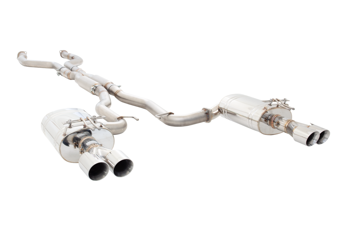 XForce | Twin 3" Cat Back Exhaust | Holden Commodore VE VF V8 Sedan Wagon 2006–2017 | ES-VF73SED-CBS