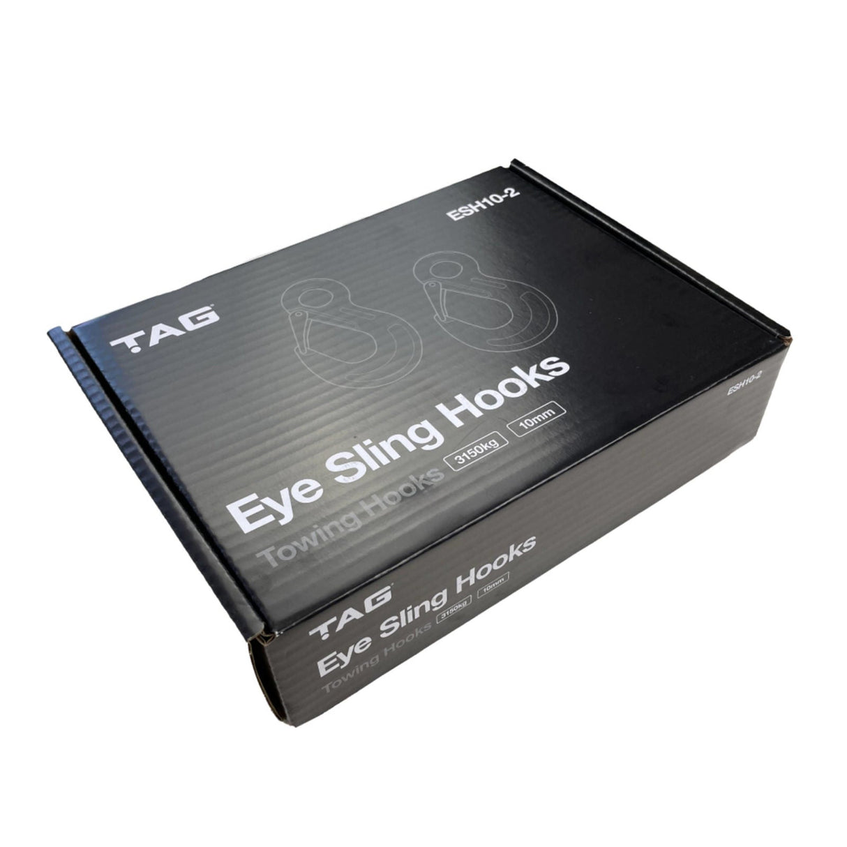 TAG | Eye Sling Hook G80 10mm 3.15T | Safety Chain Hook Pair | ESH10-2