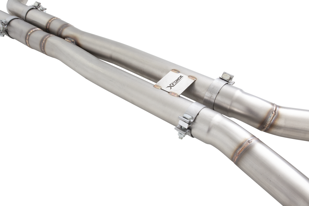 XForce | Twin 3" Varex Cat Back Straight Pipe Centre | Holden VE VF V8 2006–2018 | ESVF74SEDVKCS