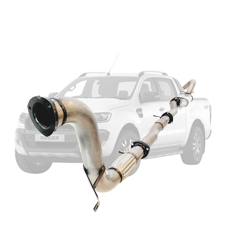 ESA | 3.5" Turbo Back DPF Delete Exhaust | Ford Ranger PX 3.2L 16-21 | FD341-POSS