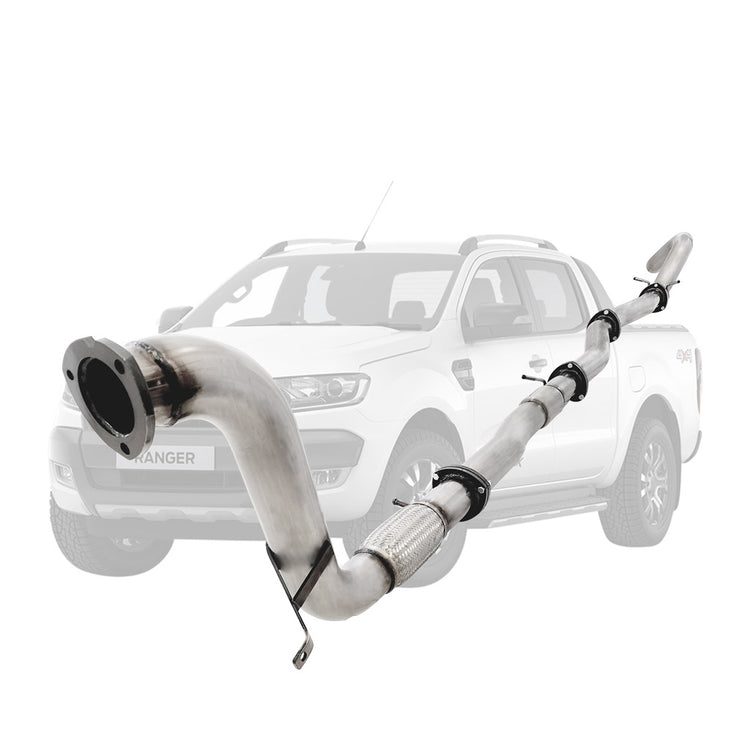 ESA | 3.5" Turbo Back DPF Delete Exhaust | Ford Ranger PX 3.2L 16-21 | FD341-POSS