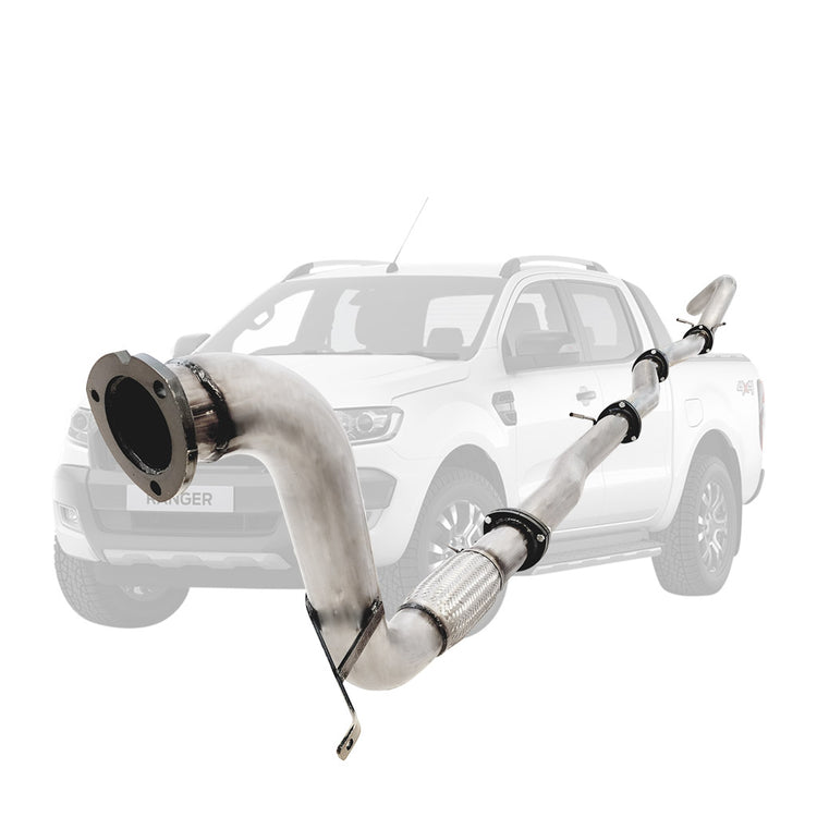 ESA | 3.5" Turbo Back DPF Delete Exhaust | Ford Ranger PX 3.2L 16-21 | FD341-POSS